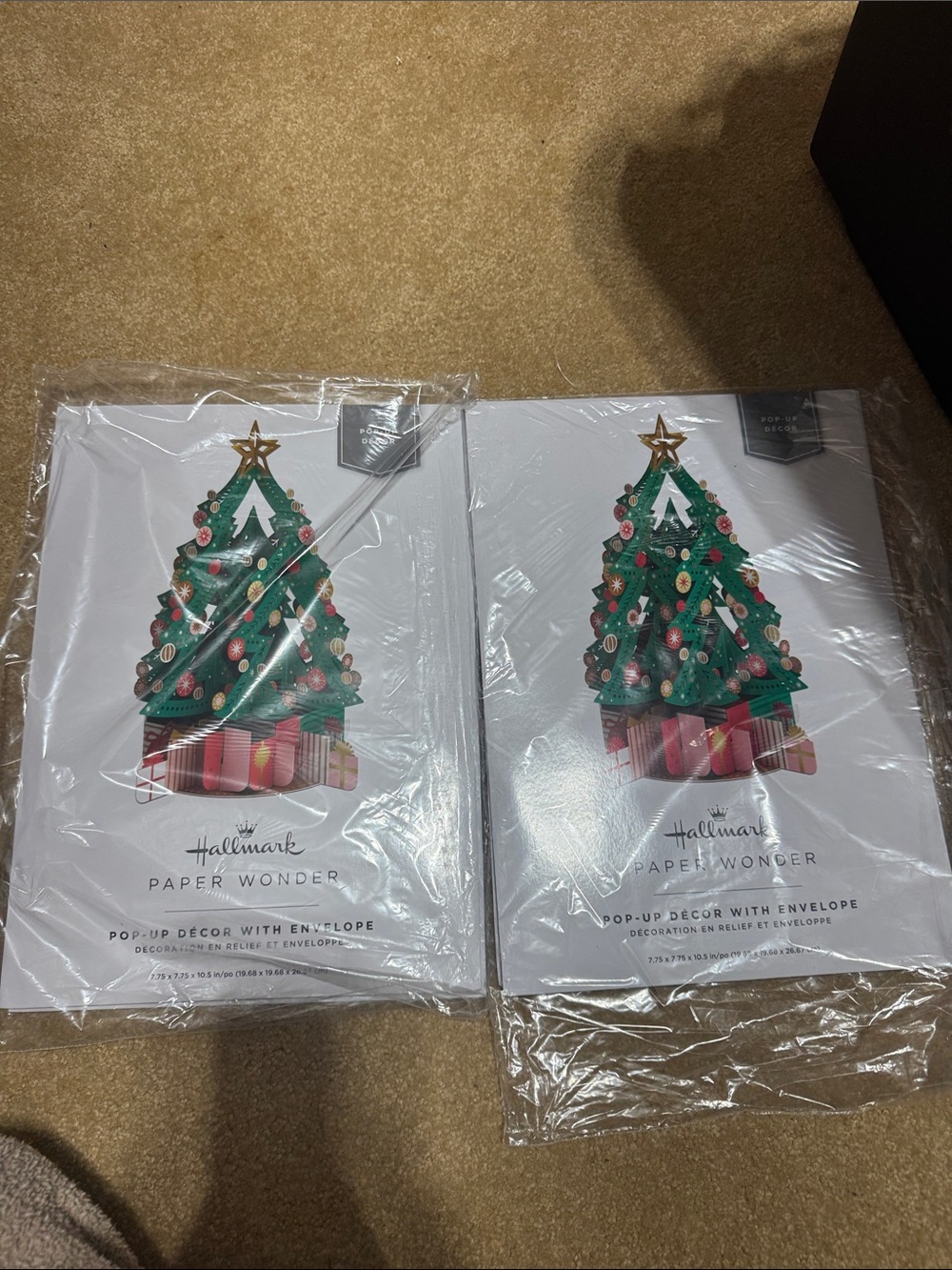 Hallmark pop-up Christmas cards